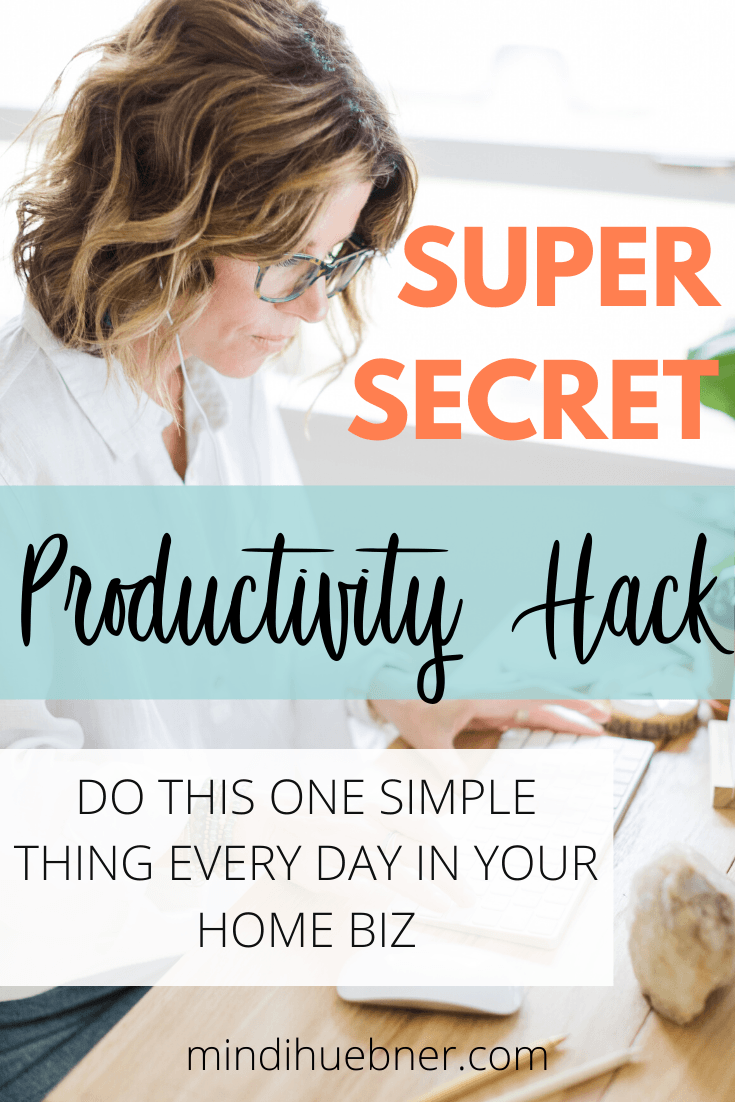 This one simple productivity hack really helped me to get and stay focused as a work at home mom. I love little lifehacks like this productivity hack for home business. You're not a lazy girl, you are a lady boss! For more female entrepreneur tips visit https://mindihuebner.com and grab your free breakthrough session with life coach Mindi Huebner. #productivitytips #productivityhacks #mindset #femaleentrepreneur #gratitude