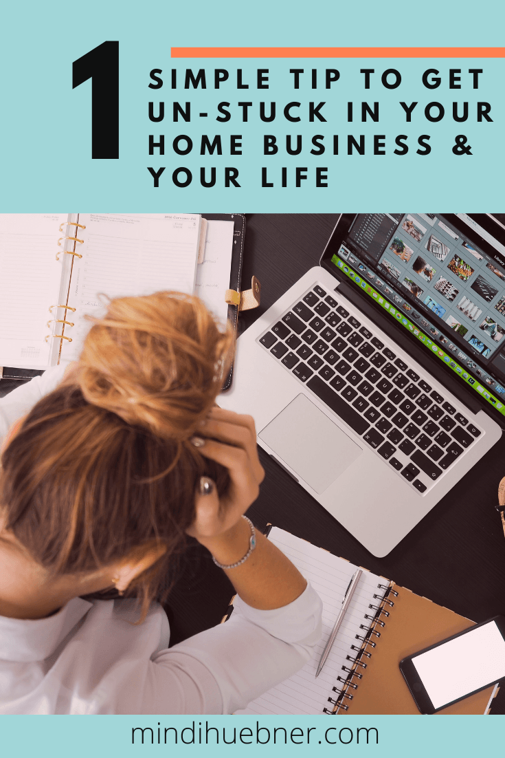 When you're feeling stuck in your business or life, you just need this ONE simple tip you can implement to move forward and get unstuck. In this post, you'll discover how to transform your life and get unstuck so you can increase your productivity, stop procrastinating, and start manifesting positivity into your home business and personal life. Repin & visit https://mindihuebner.com for more female entrepreneur tips & to book your free coaching session. #personaldevelopment #selfimprovement #mentalhealth