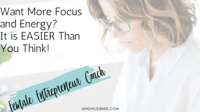 More energy and focus