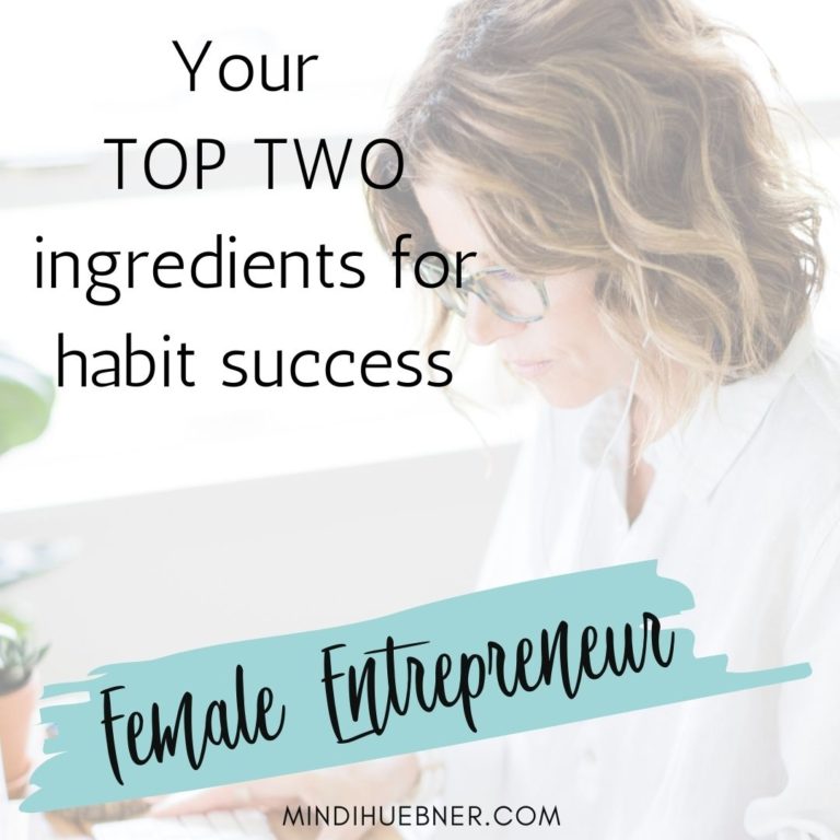 ingredients for habit success, Mindi Huebner